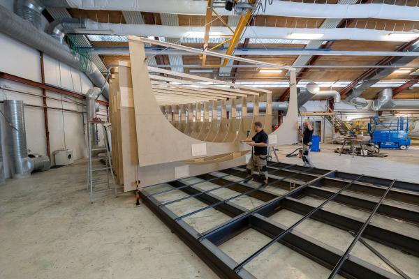 Construction of the Nordship 570 DS hull mould